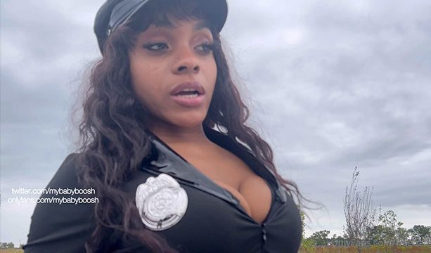 Boosh Fucking A Police With Natural Tits Outdoors